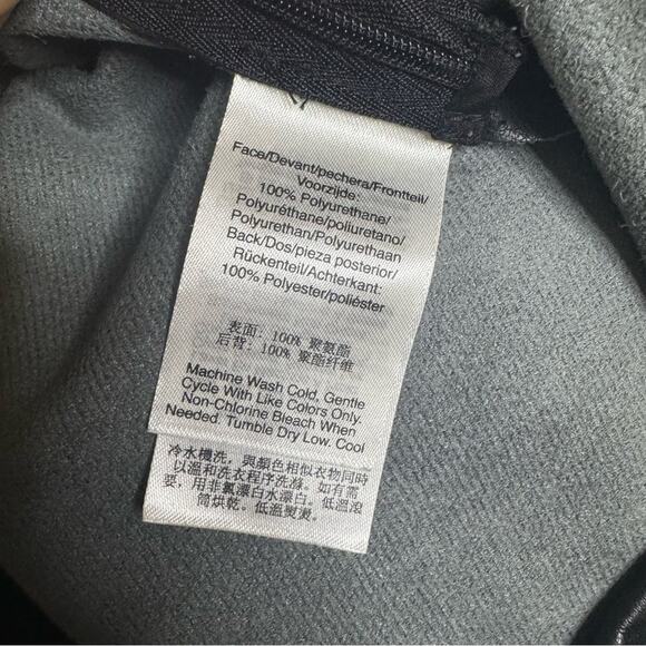 NEW DKNY Faux Leather High Rise Taper Leg Pants - Picture 7 of 9